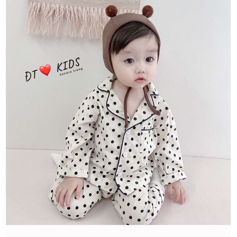 Bộ Pijama xốp đũi cho bé trai và gái từ 7-20kg