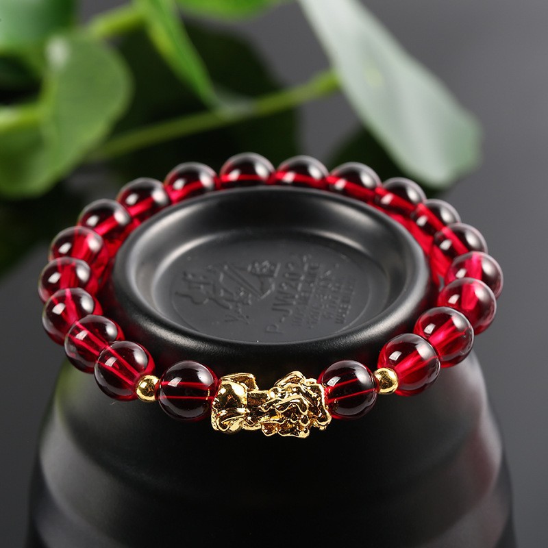 Vòng tay chuỗi hạt tròn kiểu dáng thời trang cho nam/nữ