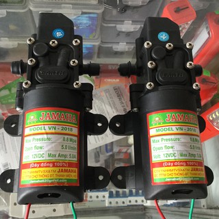 Máy bơm tăng áp mini 12V dây đồng 100% tự ngắt JAMAHA phun sưng , tưới cây....