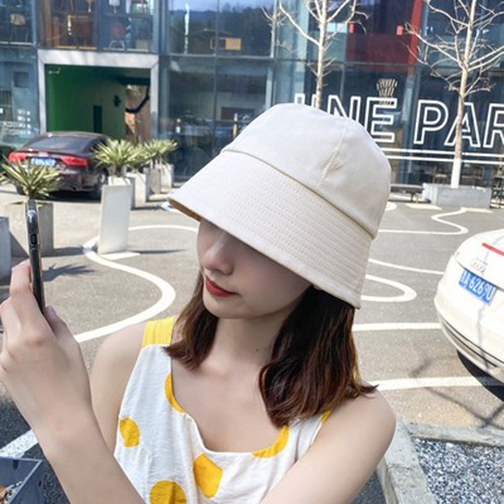 Nón nữ, Mũ bucket trơn vành cụp, mũ bo nam nữ, nhiều màu, phù hợp đi học đi chơi phong cách Ulzzang M12 - Hayna Hats