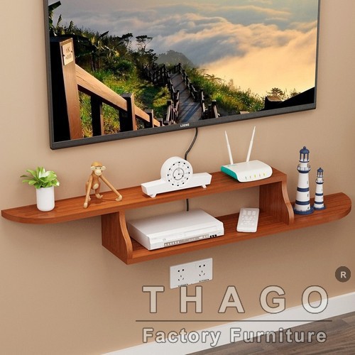 Kệ Tv Treo Tường 💖𝑭𝑹𝑬𝑬𝑺𝑯𝑰𝑷💖 Kệ Tivi Gỗ Nhỏ Gọn Cho Tivi 32inch Gỗ Công Nghiệp MDF Lõi Xanh - THAGO HOME