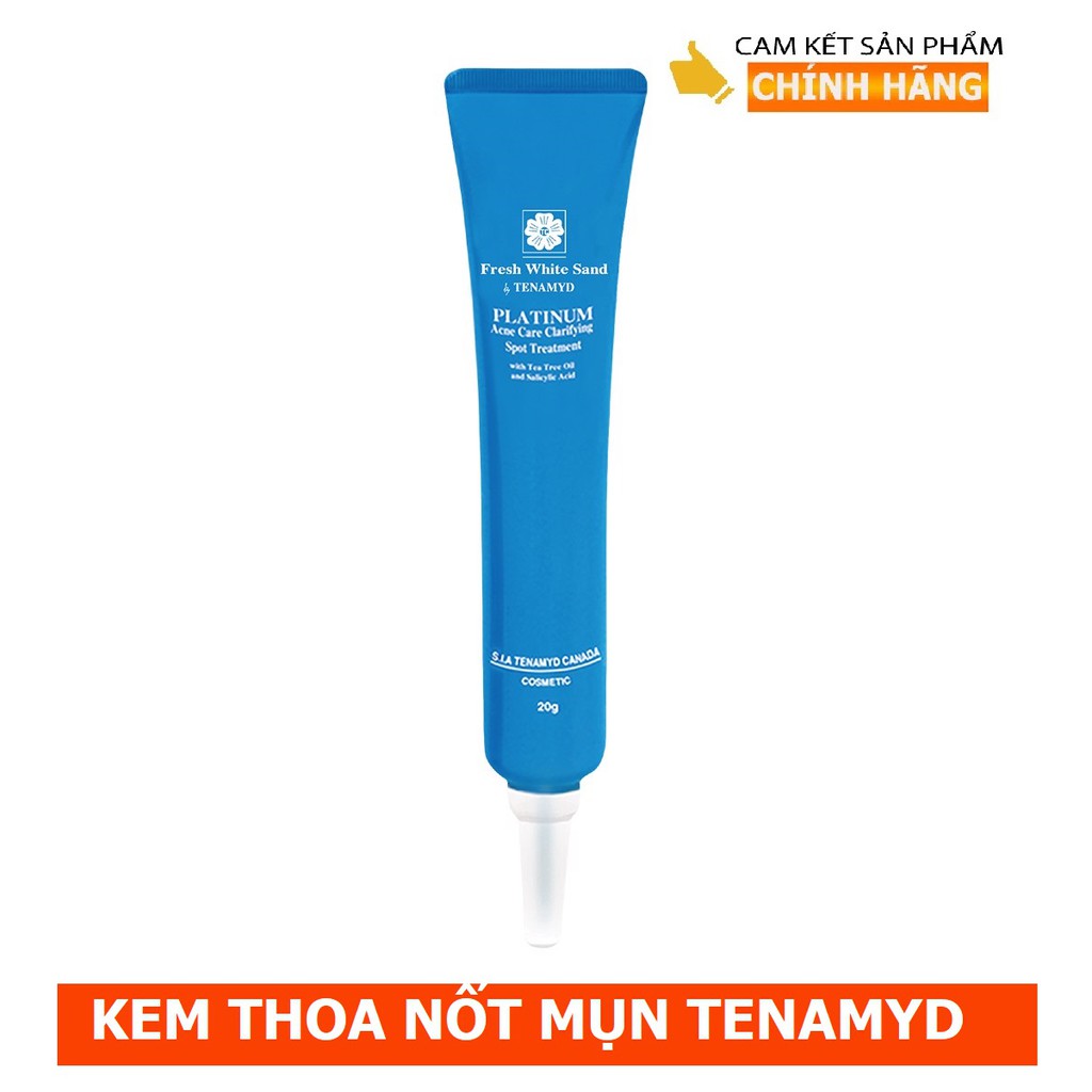 Kem thoa trên nốt mụn Tenamyd Canada - Platinum Acne Care Clarifying Spot Treatment 20g