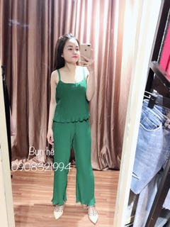Set 2 dây quần ống suông xếp li