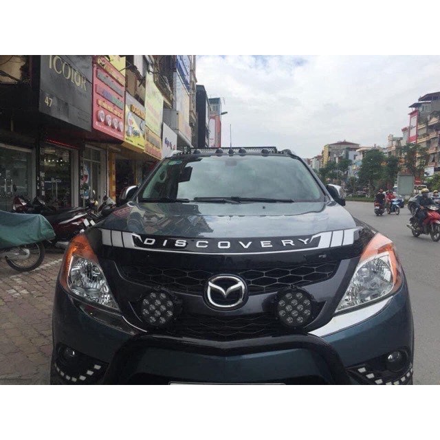 Chữ nổi Discovery dán nắp capo, Tem Discovery trang trí ô tô.