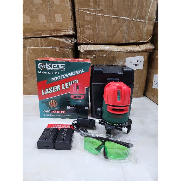 Máy Cân Bằng Laser 5 Tia Xanh KPT -111 - Bảo Hành 12 Tháng - 2 Pin