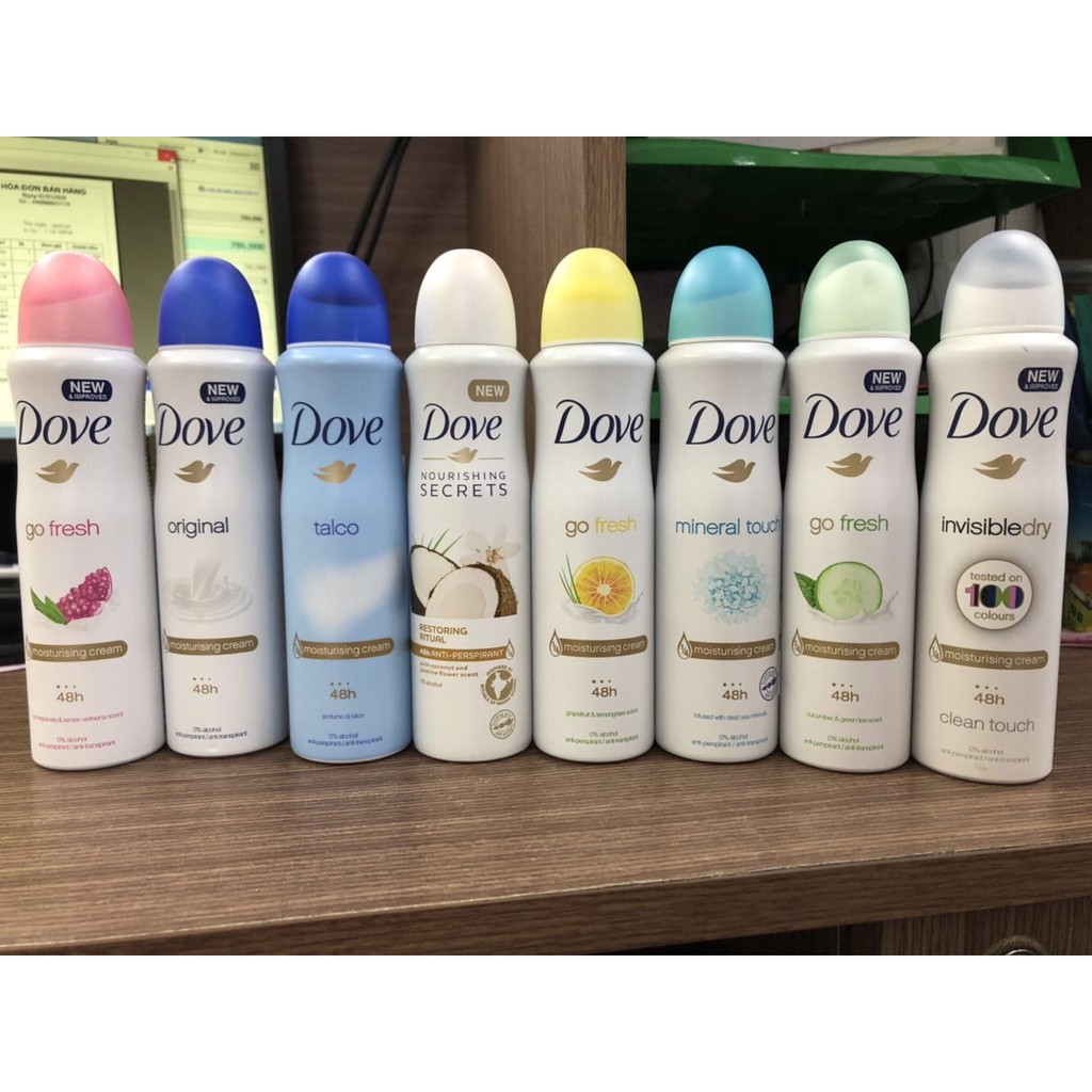 Xịt Khử Mùi Dove Go Fresh Nữ 150ml Hà Lan