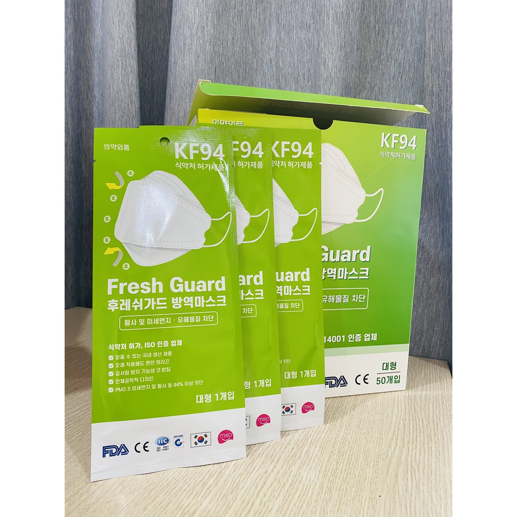 KHẨU TRANG KF94 HÀN QUỐC FRESH GUARD (1 TÚI/1 CHIẾC) | BigBuy360 - bigbuy360.vn