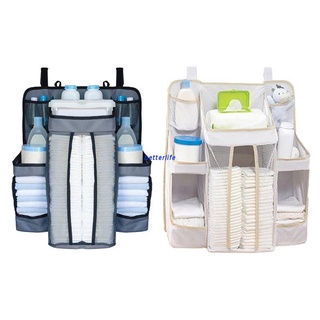 BTF Baby Bed Diaper Hanging Holder Infant Bedding Nursing Storage Bag Crib Organizer