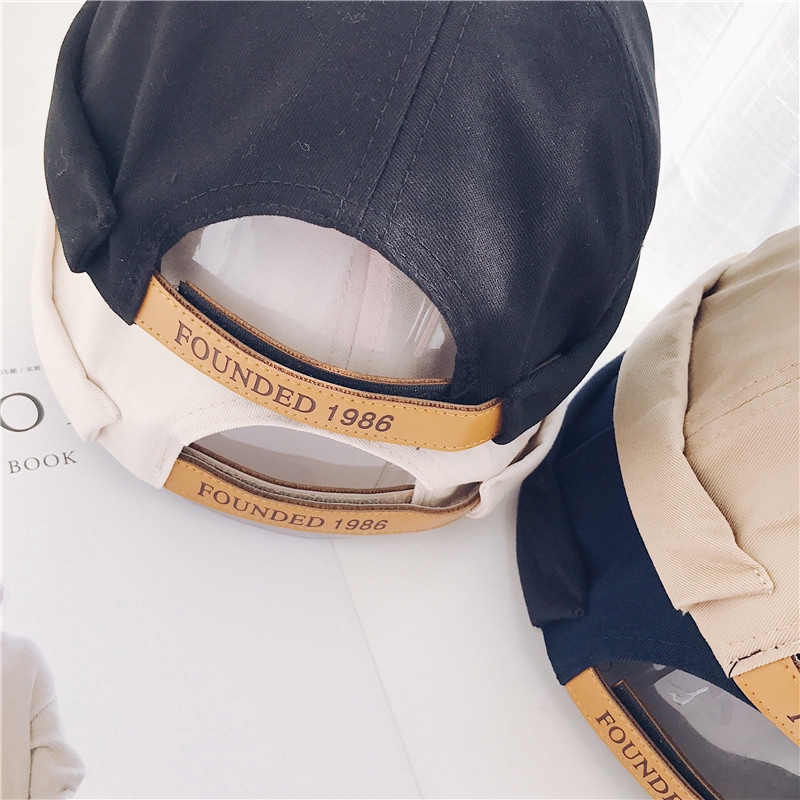 Nón Tai Bèo Chất Liệu Da Màu Trơn Phong Cách Retro 1986