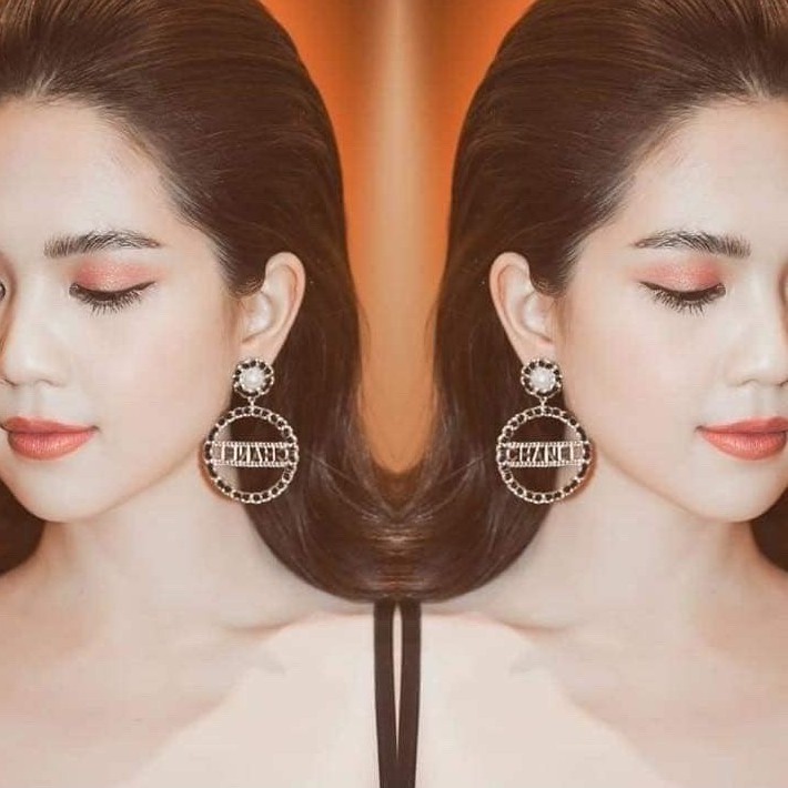 Bông Tai - Hoa Tai Nữ Đính Đá Cao Cấp MS34