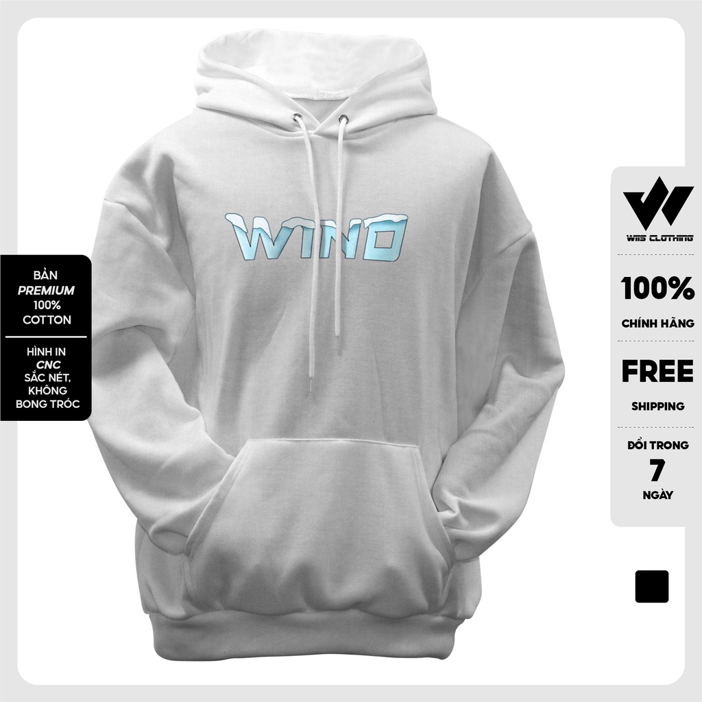 Áo hoodie form rộng WIIS bản Premium unisex nỉ bông WINTER thời trang nam nữ oversize ulzzang