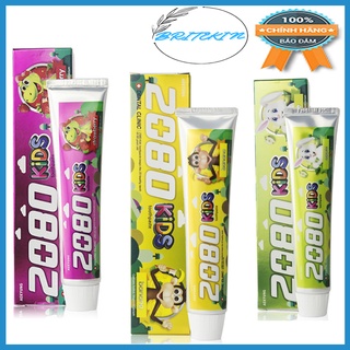 Kem Đánh Răng Dành Cho Trẻ Em 2080 Kids Toothpaste Ngăn Ngừa Vi Khuẩn Hương Táo & Dâu Từ Hàn Quốc