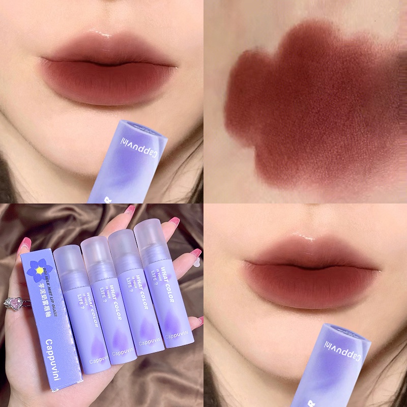 Son Môi Cappuvini Chống Dính Cốc Lâu Phai Chất Son Siêu Mềm Mại