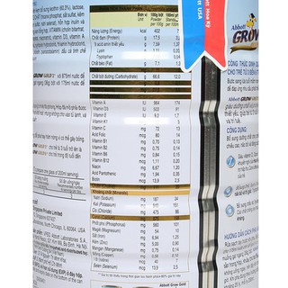 Sữa bột Abbott Grow Gold 3+ 900g( Chính hãng )