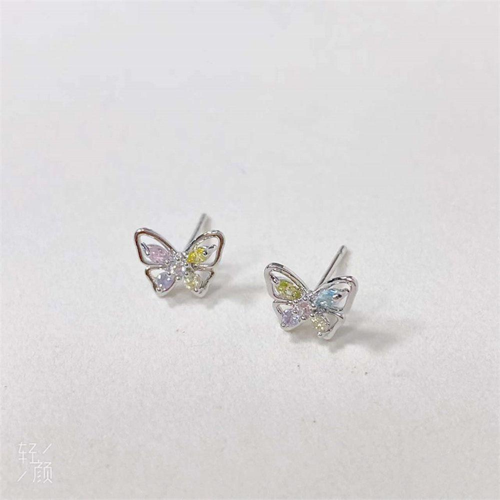 Bông Tai Hình Bướm Lấp Lánh Thời Trang Mùa Hè Cho Nữ