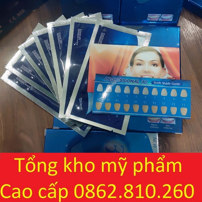 Miếng dán trắng răng tiện lợi 3D 5D White Teeth Whitening Strips P0313