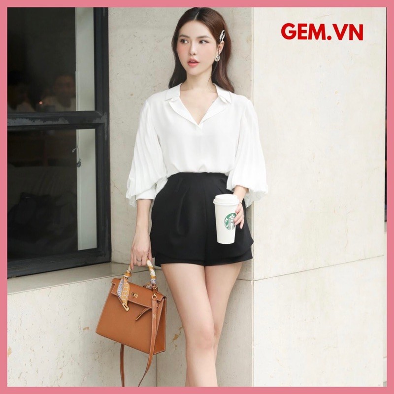 [Bán BUÔN&amp;LẺ]  Áo sơ mi nữ cách điệu G118 CÓ BIGSIZE hàng thiết kế ít đụng mẫu, chất liệu cao cấp mặc mát không nhăn GEM