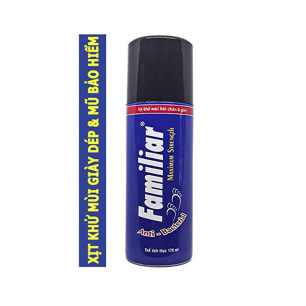 Xịt khử mùi hôi chân & Nón bảo hiểm Familiar 175ml