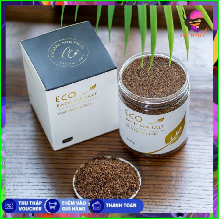 MUỐI TẮM THẢO DƯỢC ECOGOLD 400G - AN TOÀN TUYỆT ĐỐI CHO DA NHẠY CẢM