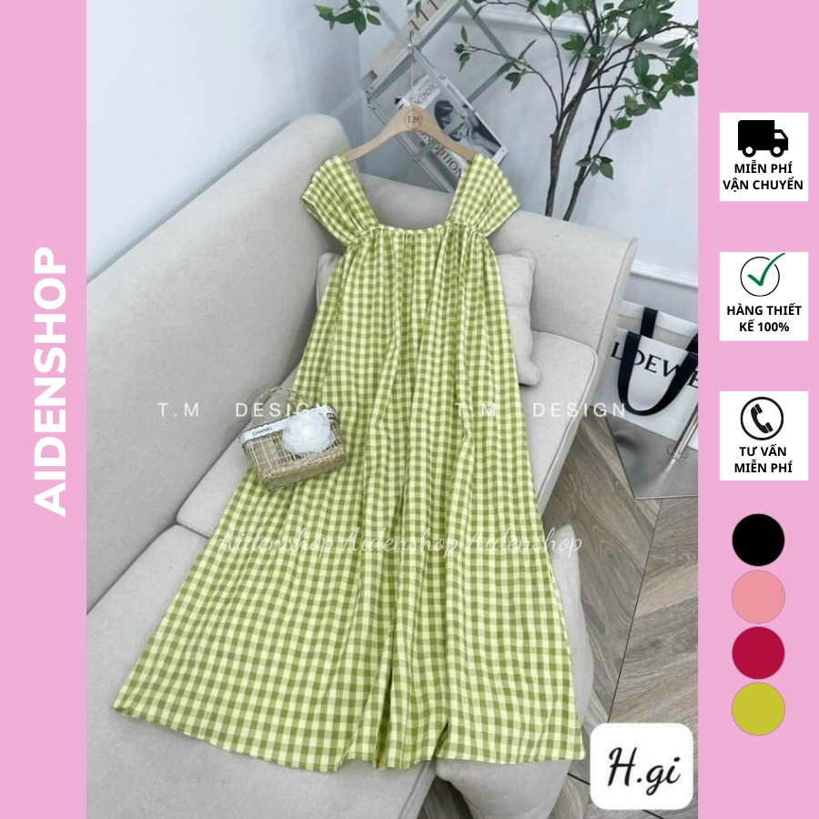 Đầm bầu đẹp mùa hè Aidenshop Váy bầu thời trang chất freesize 40-65kg