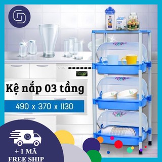 [CHÍNH HÃNG VIỆT-NHẬT] KỆ NHỰA 2 TẦNG -  3 TẦNG ÚP BÁT, ÚP CỐC CÓ NẮP ĐẬY SIÊU XỊN VÀ BỀN BỈ CỦA VIỆT NHẬT