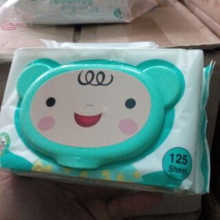 COMBO 5 GÓI KHĂN ƯỚT SAHACO 125gr ( không mùi )