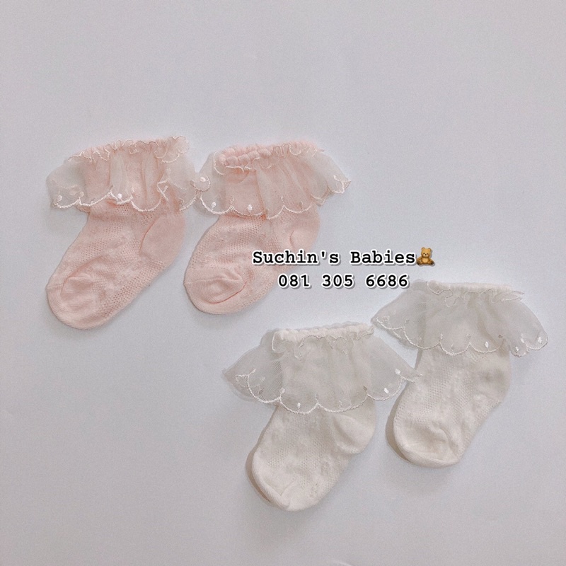 Tất ren công chúa cho bé gái Suchin TKID0012