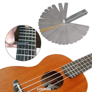 DIY Rustproof Luthier Stainless Steel Clear Scale High Accuracy Thickness Gauge String Action Guitar Measuring Tool Set