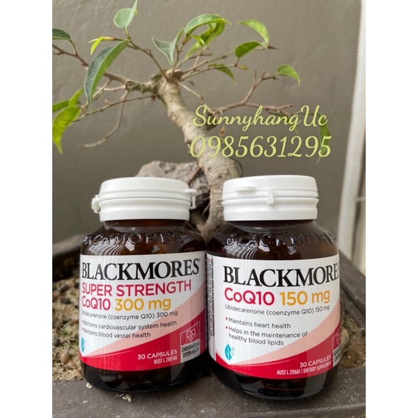 VIÊN UỐNG HỖ TRỢ SỨC KHỎE TIM MẠCH BLACKMORE COQ10 150mg &amp; 300mg.