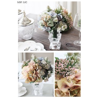 Ly pha lê cao cấp dập nổi hình hoa (2 size)