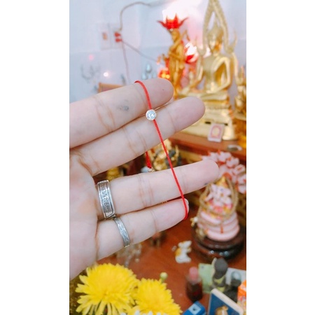 Vòng Tay chỉ đỏ kim vàng Thai Lan 18.K Kèm Hộp Nhung Xịn [Có tri chu theo ten+N