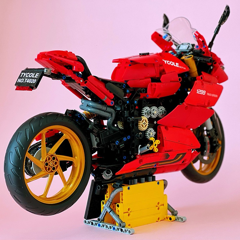 Đồ chơi Lắp ráp mô hình Technic MOTO DUCADI 1299 track version T4020 Màu đỏ