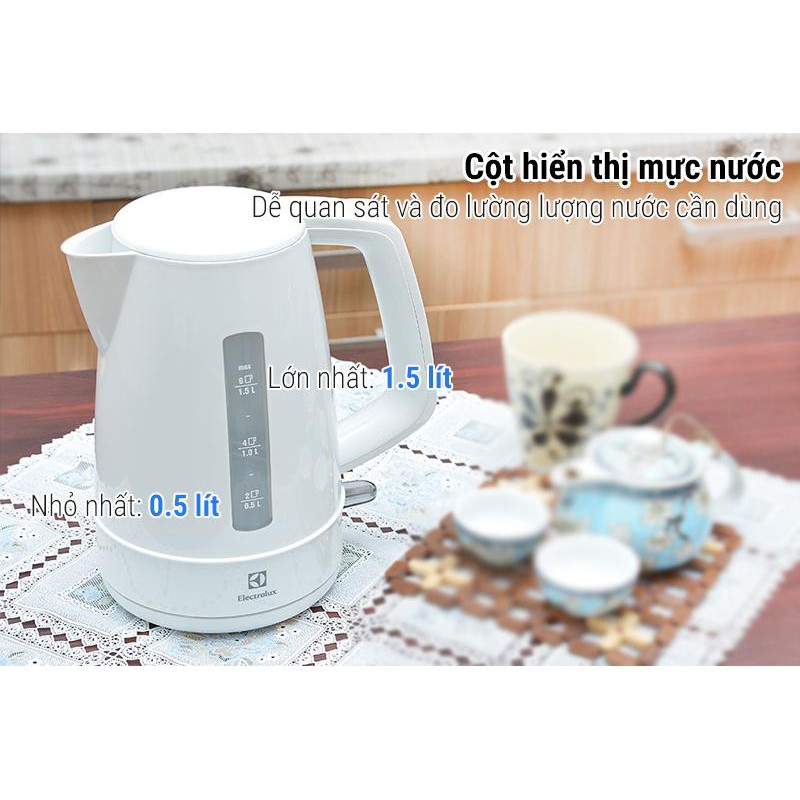 Bình đun siêu tốc Electrolux EEK1303 1.5 lít