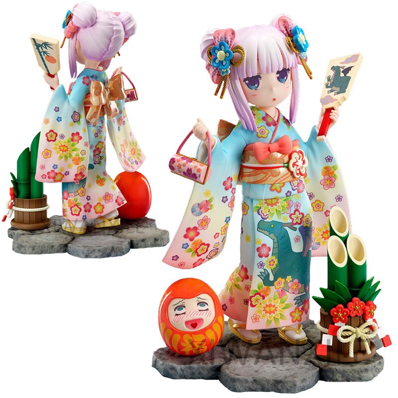 Mô Hình Nhân Vật Kanna Kamui Mặc Kimono 18CM Trong Phim no Maid Dragon