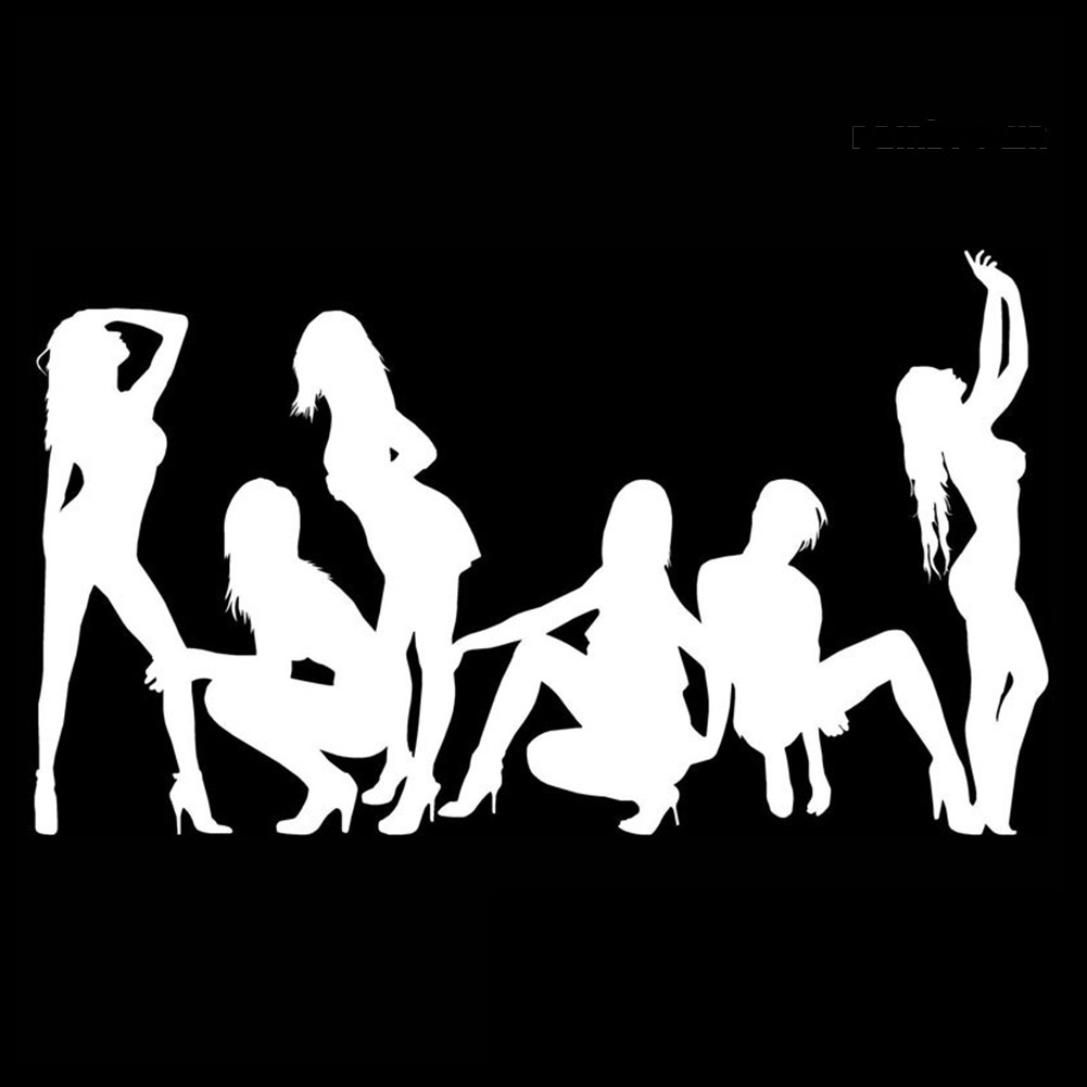 Hình dán xe hơi hình cô gái gợi cảm vui nhộn