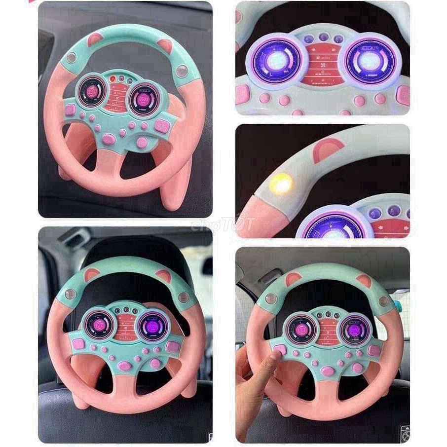 đồ chơi Vô lăng tập lái ô tô quay 360 độ cho bé -  Vô lăng xe hơi trẻ em phát nhạc (Bảo hành 1 tháng)