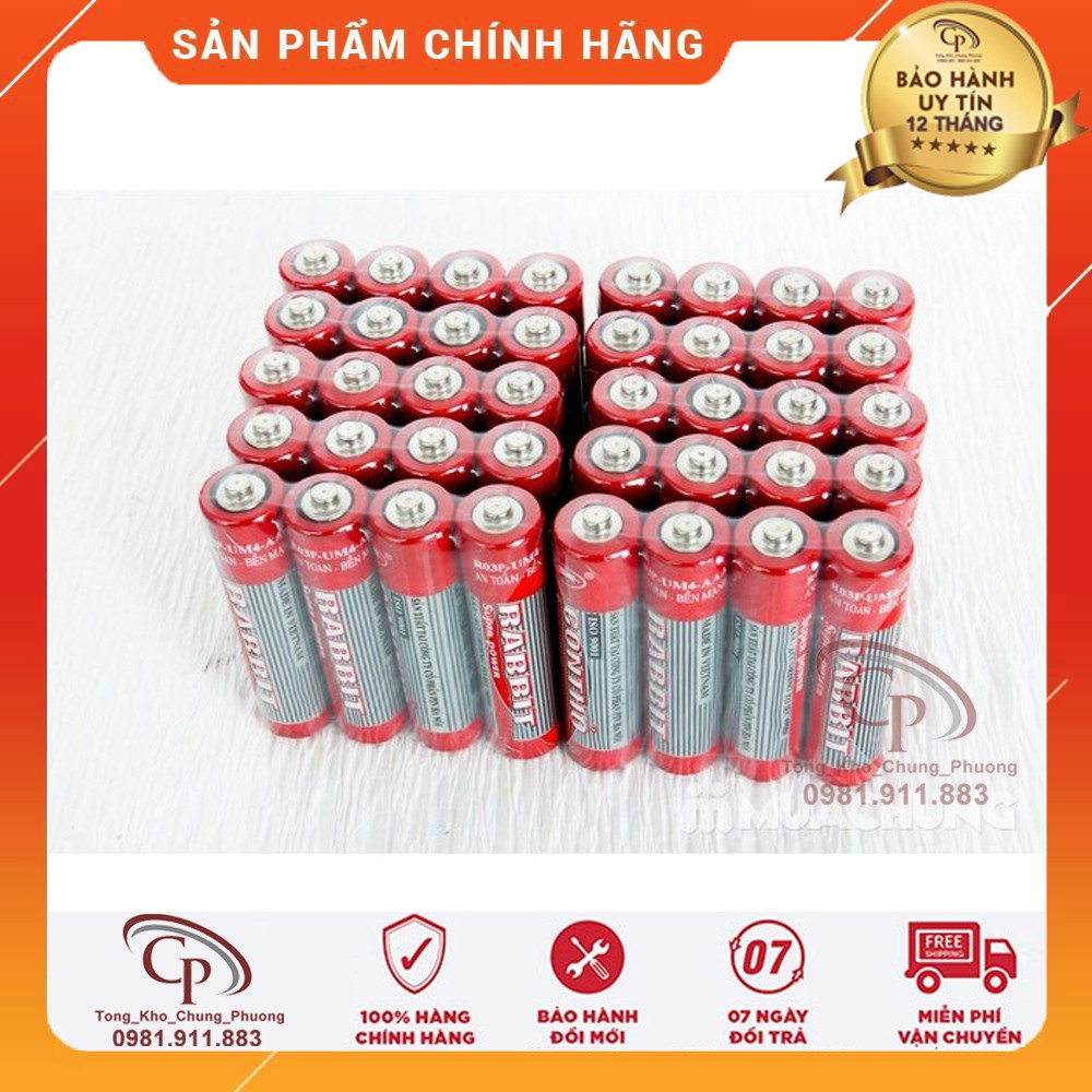 [combo 2 viên] Pin tiểu AA - Pin đũa AAA - Pin Con Thỏ - Vỉ 2 viên