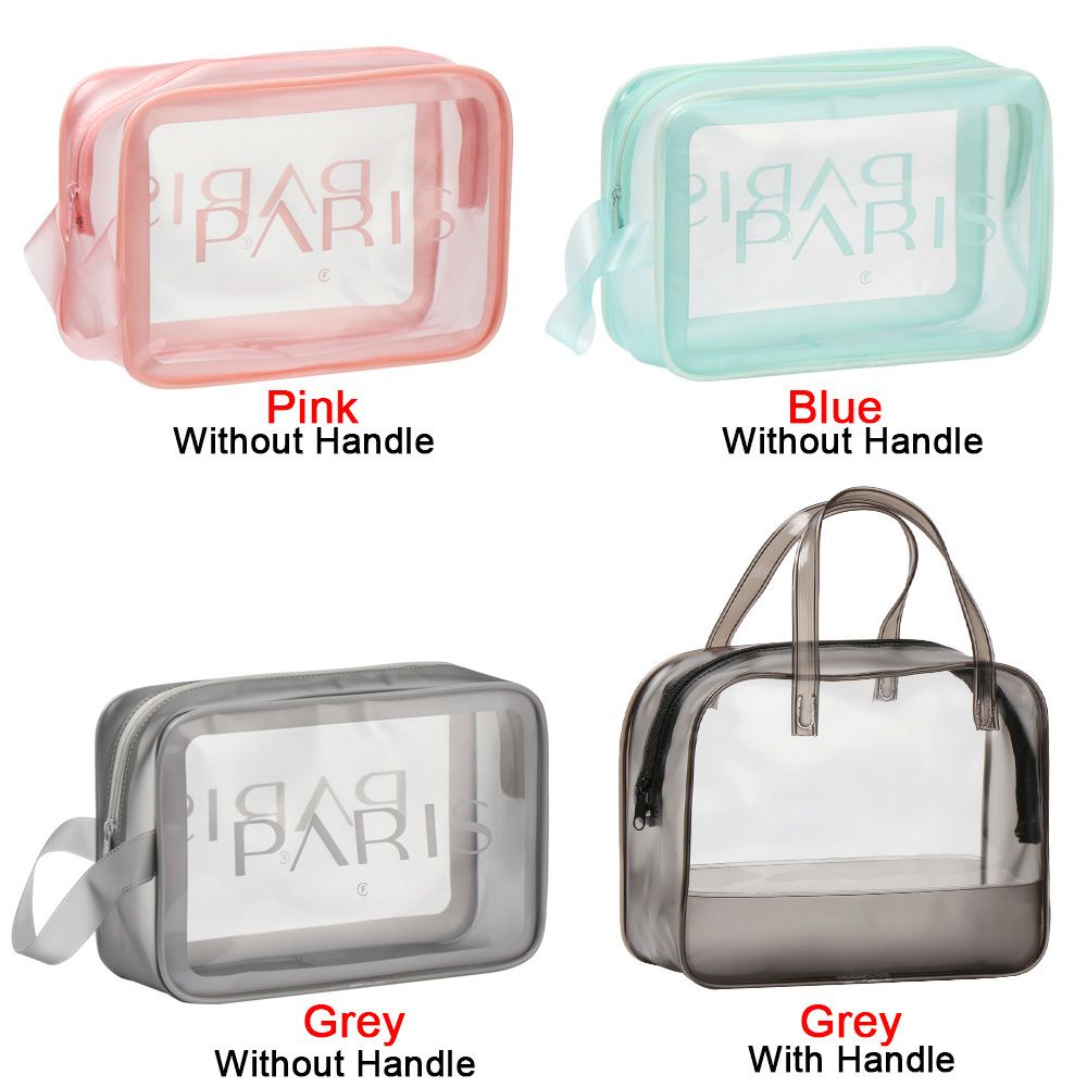 Túi đựng mỹ phẩm trang điểm bằng PVC trong suốt chất lượng cao tùy chọn màu sắc