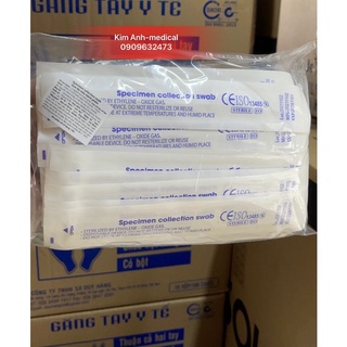 QUE TỴ HẦU,TĂM BÔNG LẤY DỊCH MŨI(bịch 100 cây)