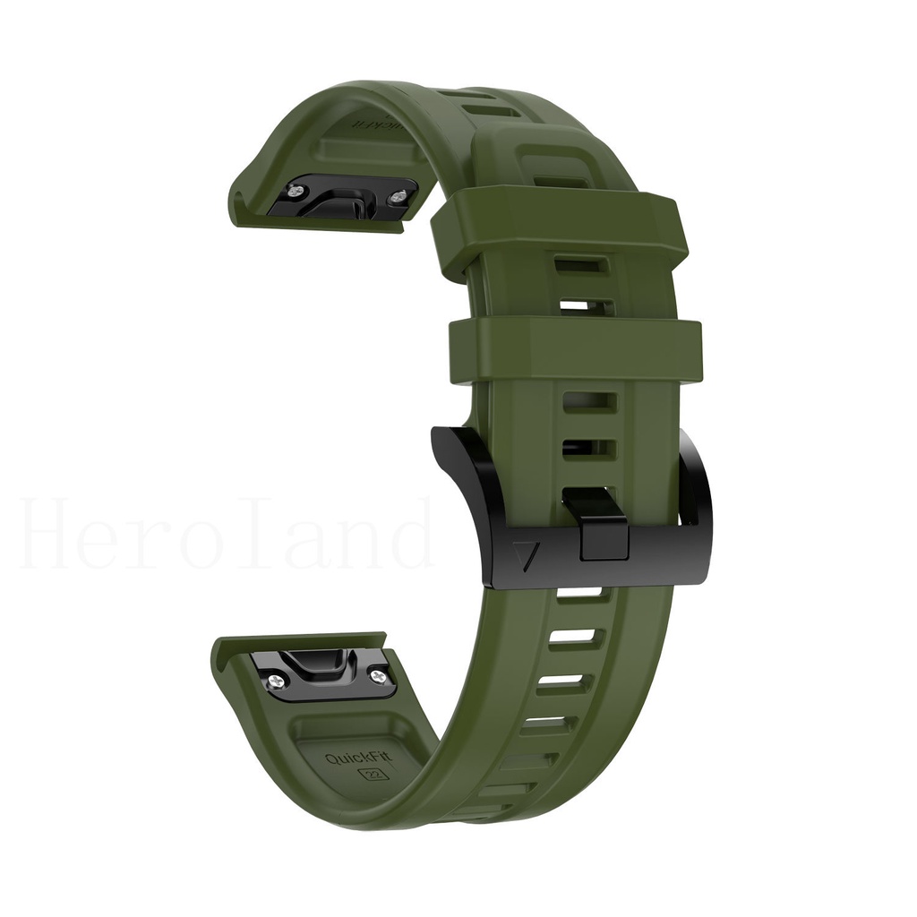 Dây Đeo Thay Thế Bằng Silicone 22MM Cho Garmin Fenix 7 6 6Pro Fenix 5 5 Plus Forerunner 945 935