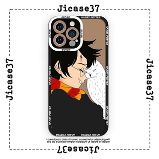Ốp lưng iphone và samsung xiaomi oppo cạnh vuông Jicase harry potter và cú trắng 