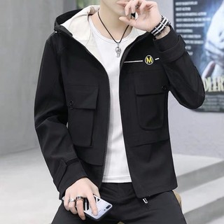 💓💓💓 💓💓💓 [ Fashion - Unisex - Dạo Phố ] Áo Khoác Kaki Nam Cao Cấp Túi Hộp chữ M THỜI TRANG HIỆN ĐẠI ( TISCTS )
