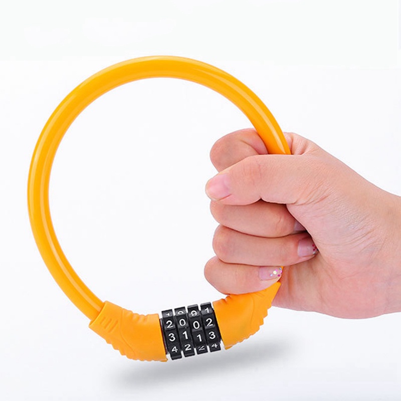 Khóa Dây Thép 4 Số Chống Trộm Cho Xe Đạp/Xe Máy