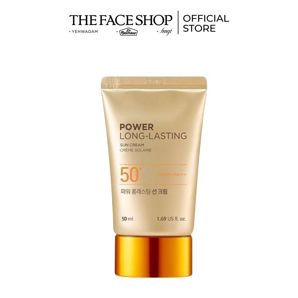 Bộ 02 Kem chống nắng đa năng TheFaceShop Natural SunEco Power LongLasting Sun CreamSPF50+ 50mlx2