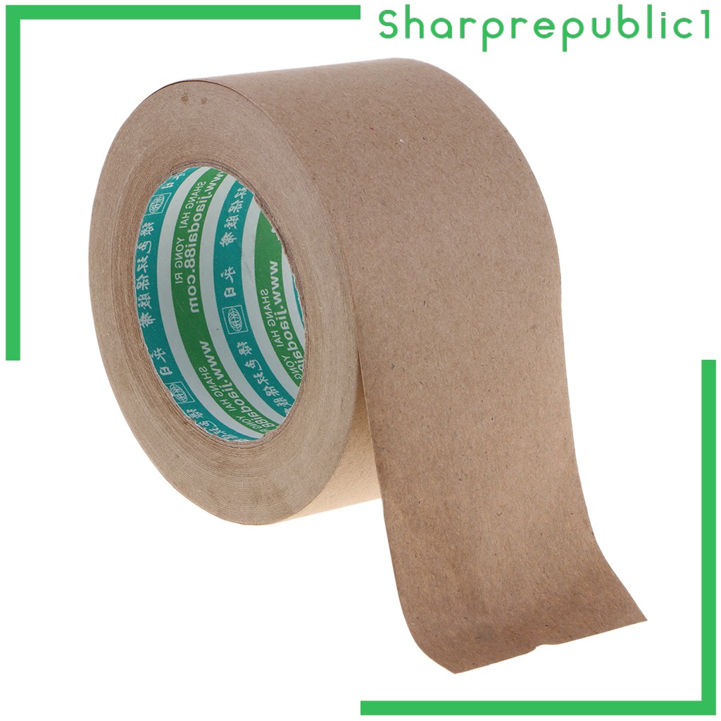 50m  Water Activated Kraft Paper Tape 36mm Width for Box Packaging and Sealing Commercial Quality, Courier Always Use