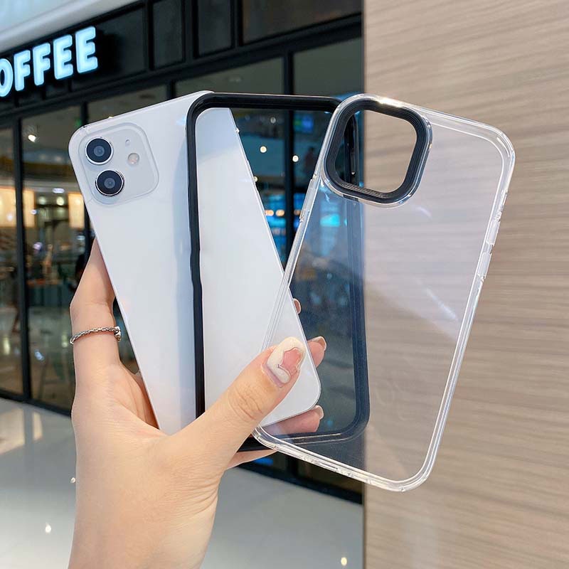 Ốp Điện Thoại TPU Silicon Mềm Trong Suốt Chống Sốc Chống Bụi Màu Macaron Cho iPhone11 12 Pro Max 7 8 Plus X XS XR XSMAX | BigBuy360 - bigbuy360.vn