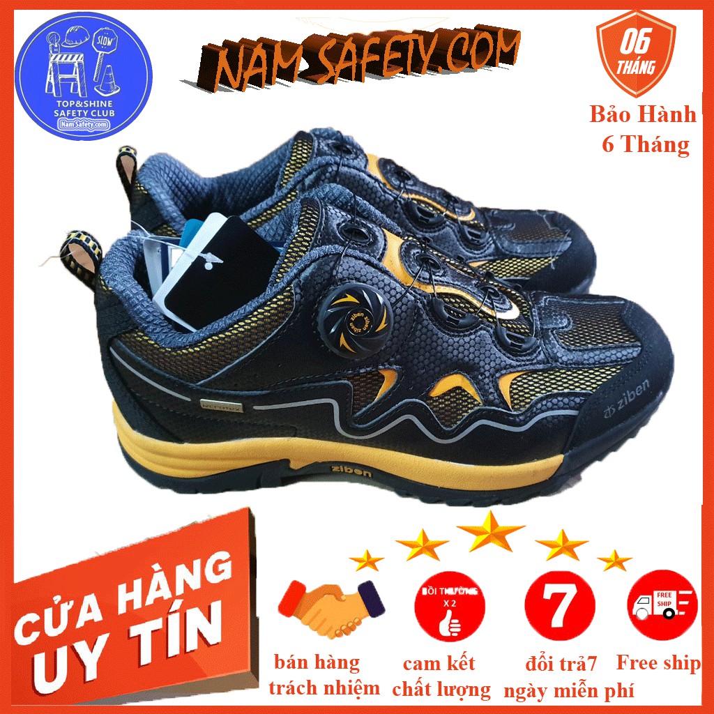 Giày bảo hộ Ziben 142 Hàn Quốc ,giày bảo hộ chống đinh ,mũi thép ,chống trơn trượt ,gót giảm sốc