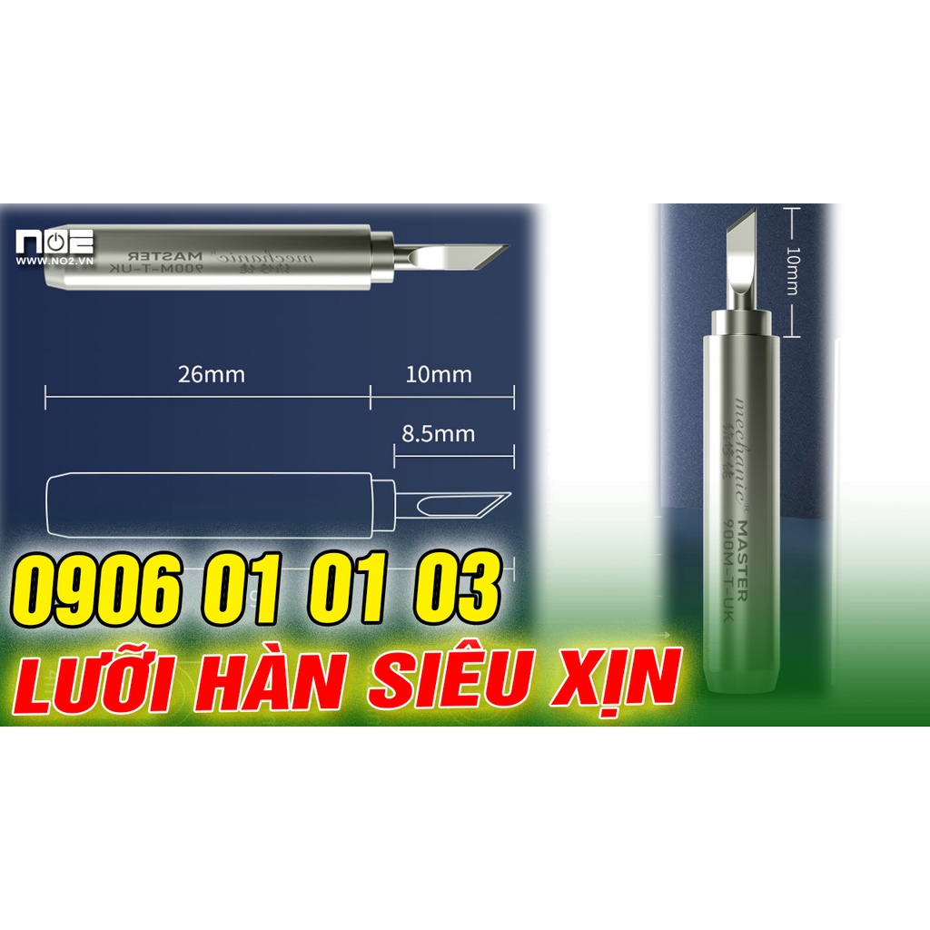 Lưỡi hàn dao mechanic siêu xịn  900M-T-UK