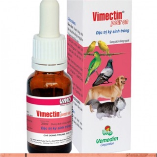Thuốc nhỏ sống lưng cho vật nuôi Vimectin