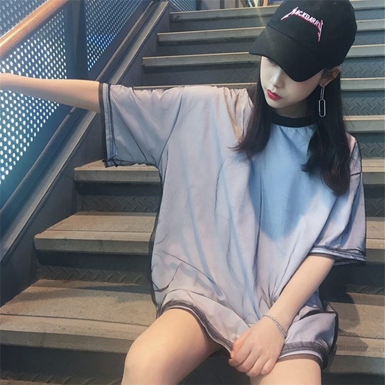 Áo Thun Tay Ngắn Dáng Rộng Plus Size Phong Cách Harajuku Hàn Quốc Thời Trang Mùa Hè Cho Nữ